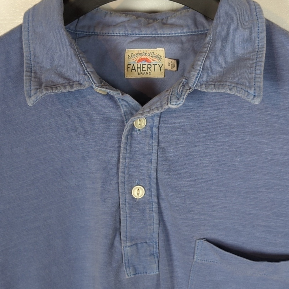 Faherty Cotton Polo Shirt - Picture 3 of 11